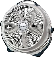 Lasko Wind Machine 20" Air Circulator Fan, Model 3300, 3 Speeds, Pivoting Head for Bedroom & Large Room Cooling, Gray