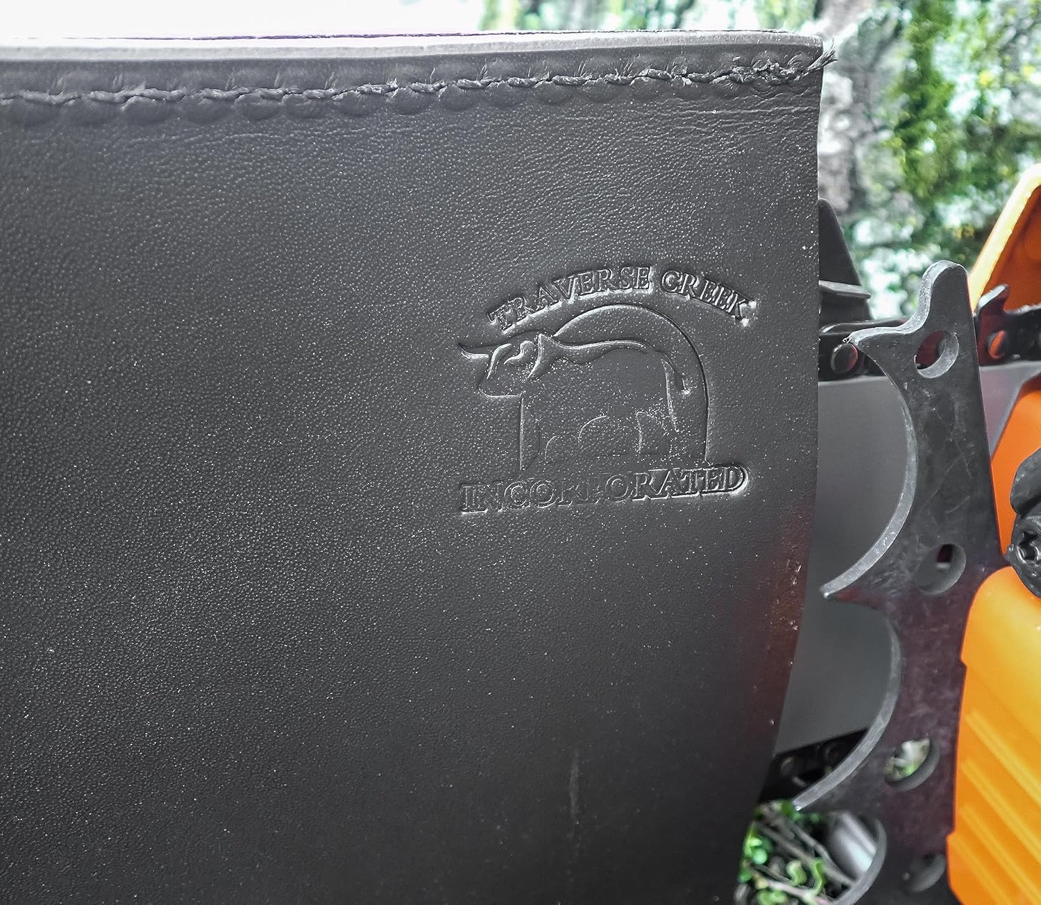 Leather Chainsaw BAR Cover Scabbard with Wrench Holder 20-25"