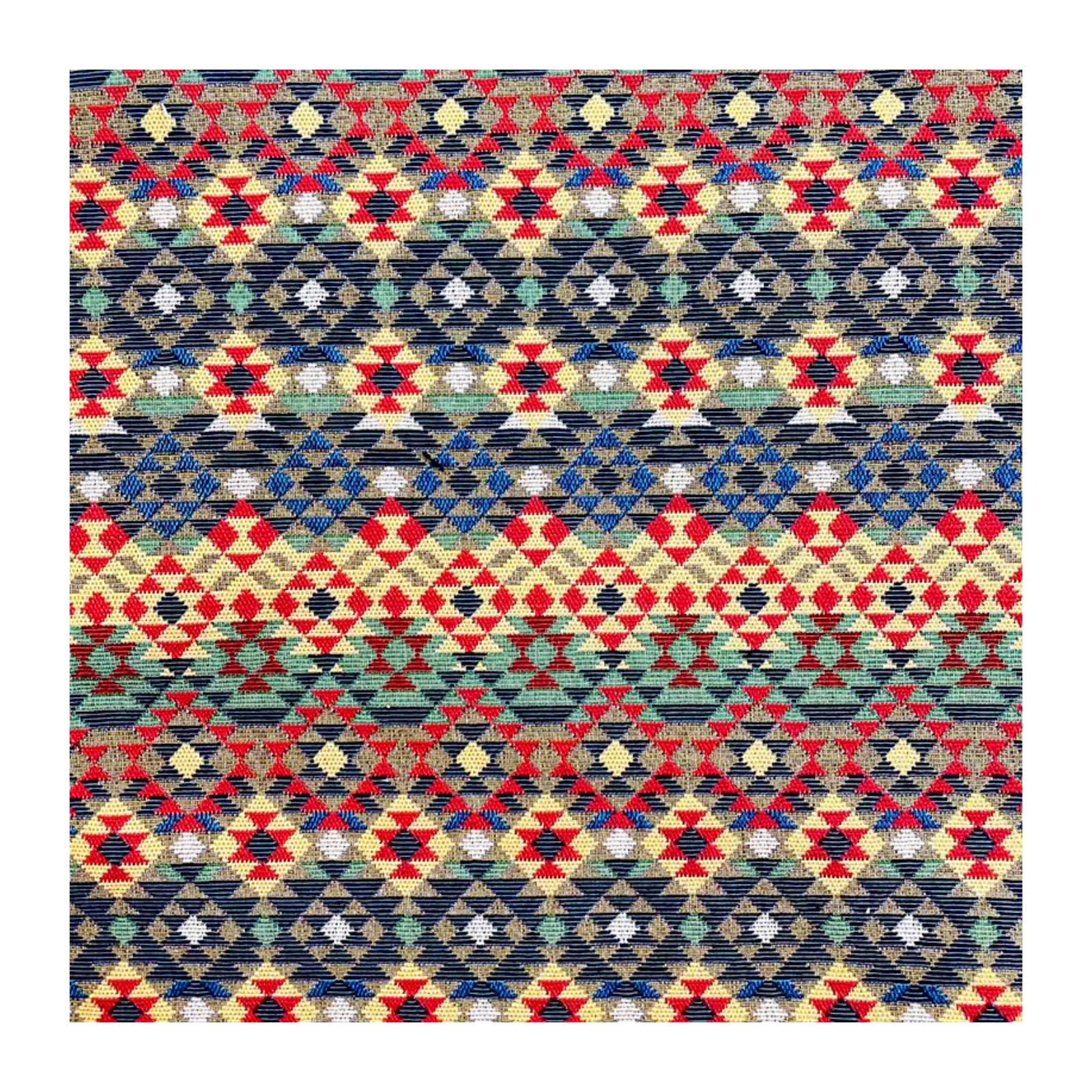 Tela de algodón de 100 x 150 cm, diseño étnico, tela jacquard, gobelino, venta por metros, tela decorativa retro, manualidades, tela para coser