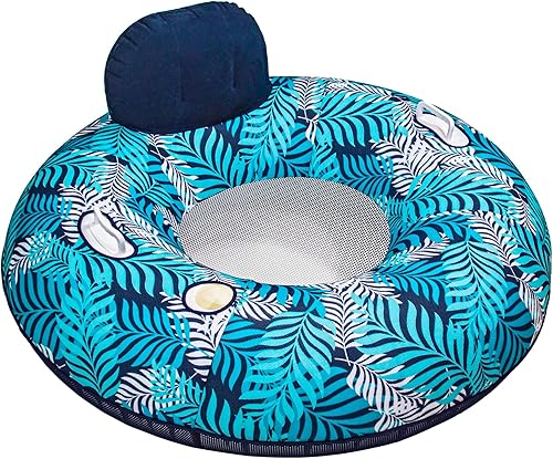 Miniatura 1 de Aqua- Tubo de piscina supremo tela de lujo tubo de lago para sentarse al sol flotador para silla de piscina para adultos alta resistencia helechos