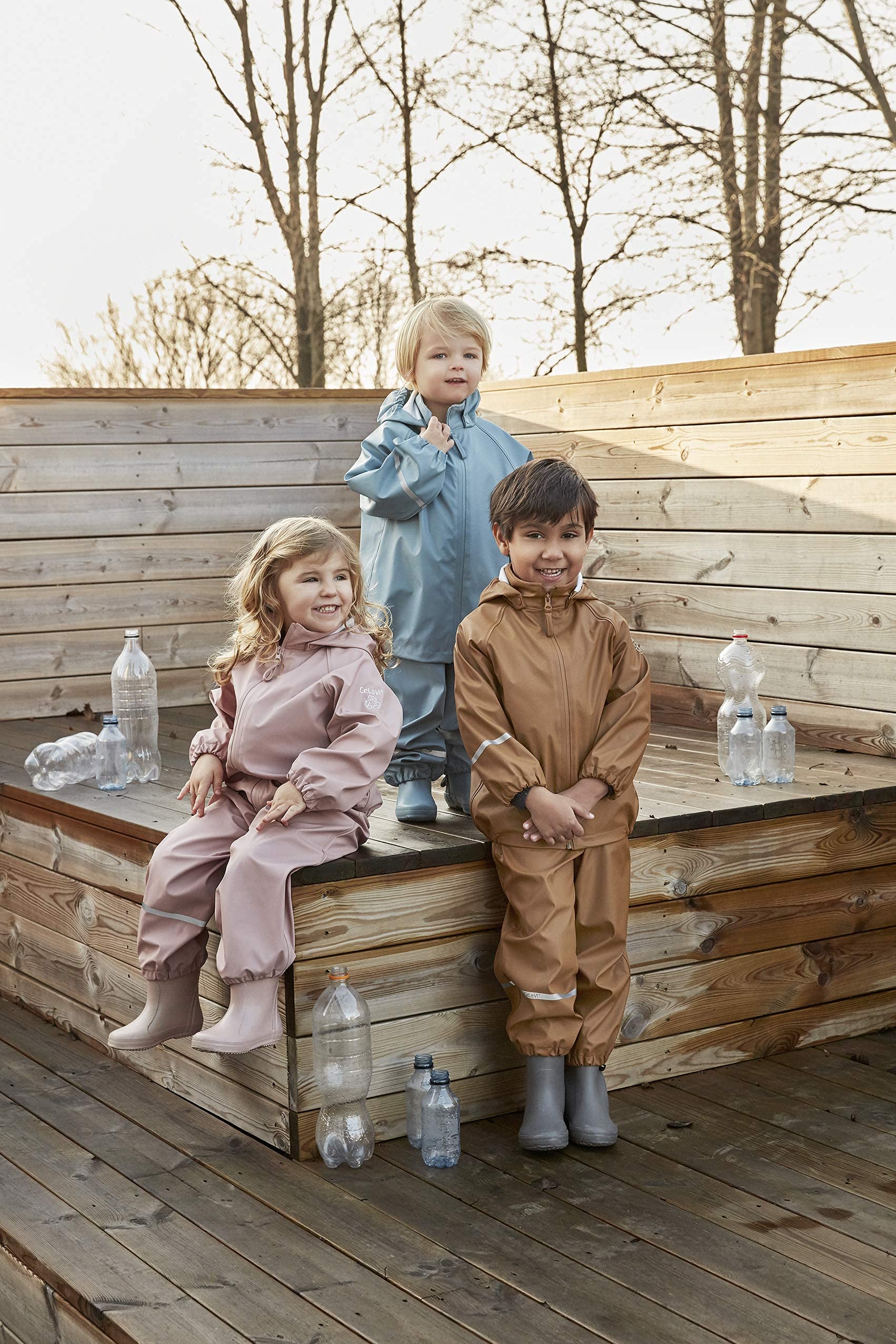 CeLaVi Rainwear Ser - Recycle Pu Chaqueta de lluvia Unisex niños (Pack de 1)