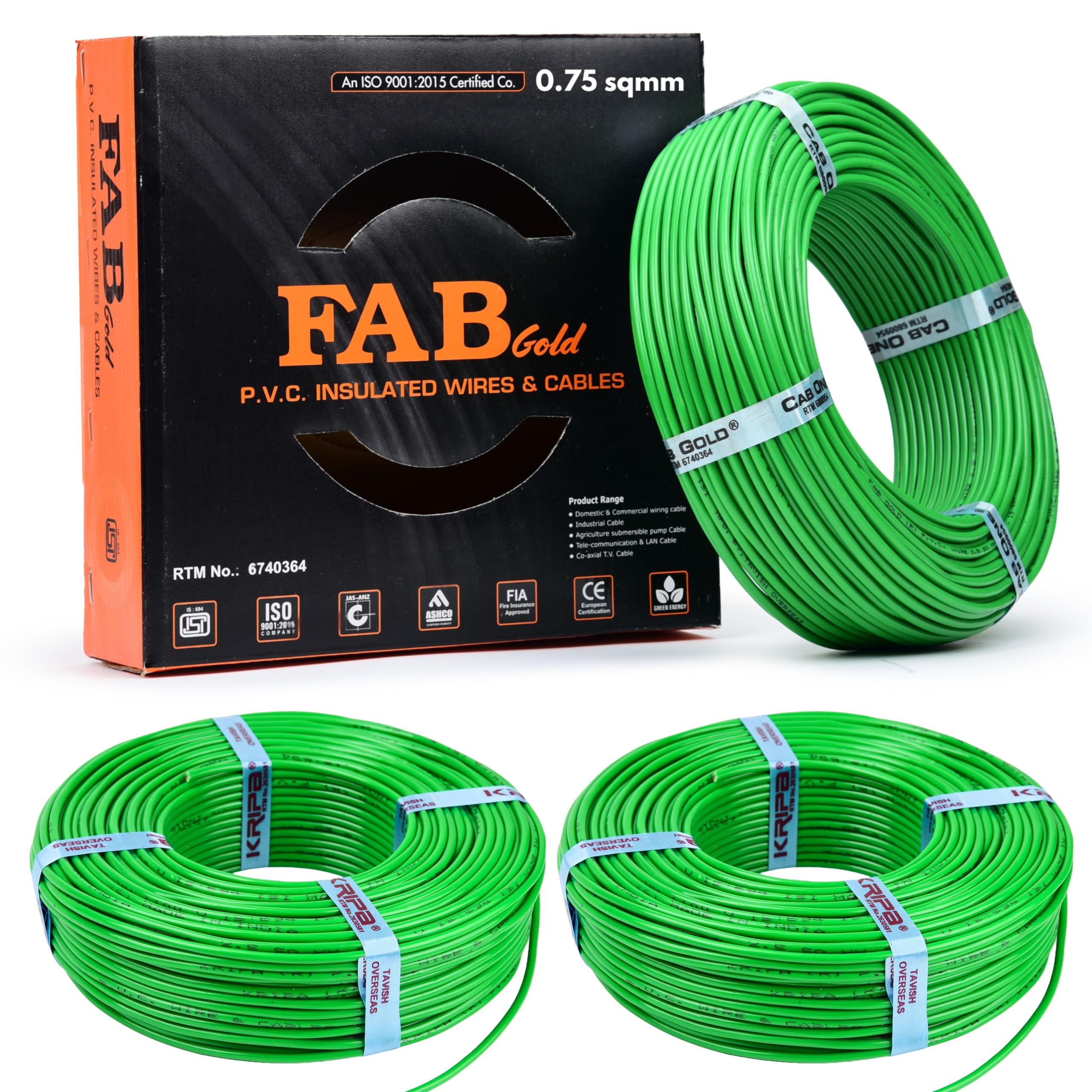 KRIPA 90M FR PVC Copper Wire Cable -12