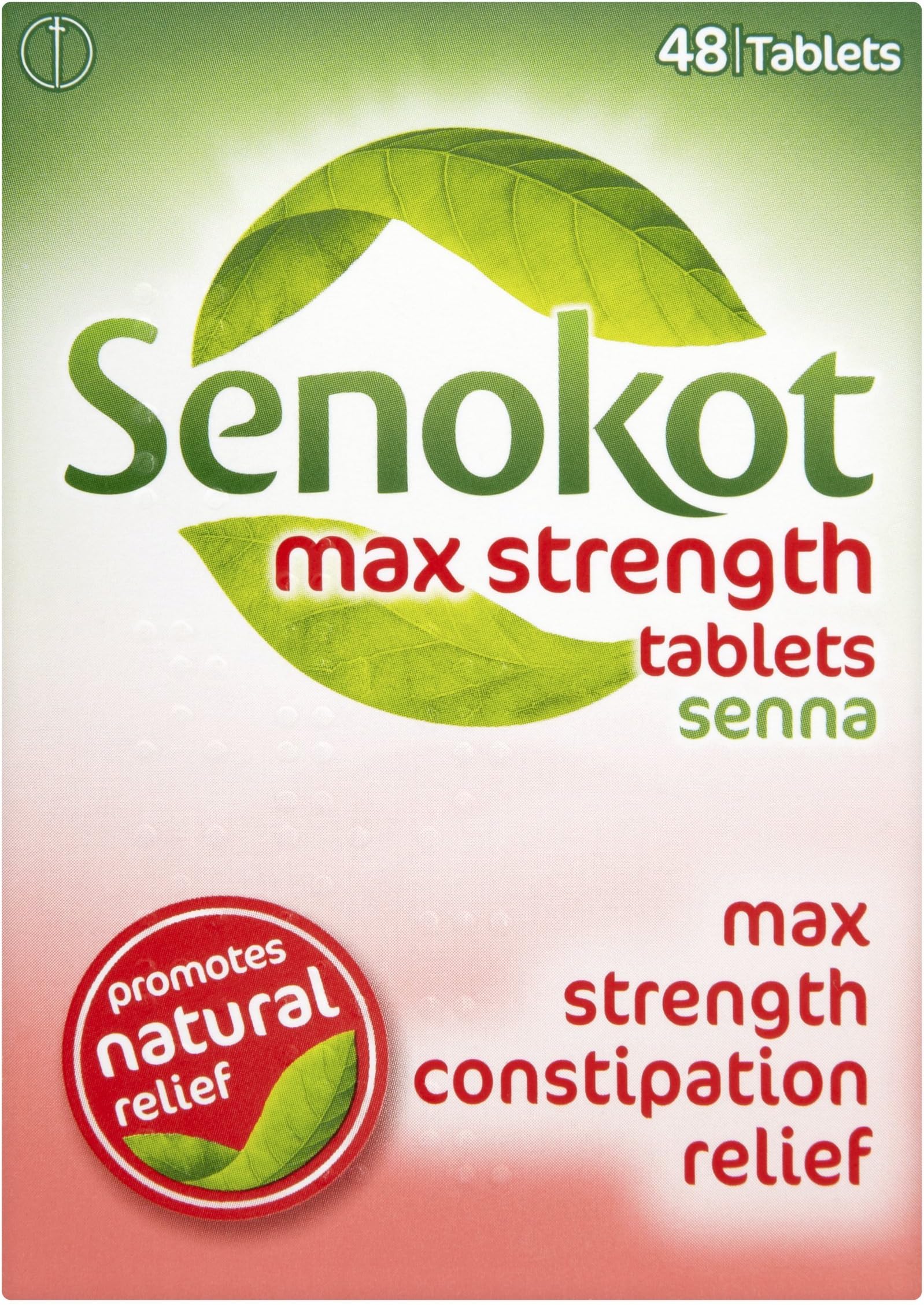 Senokot Natural Senna Max Strength Constipation Relief Tablet - 48 Tablets