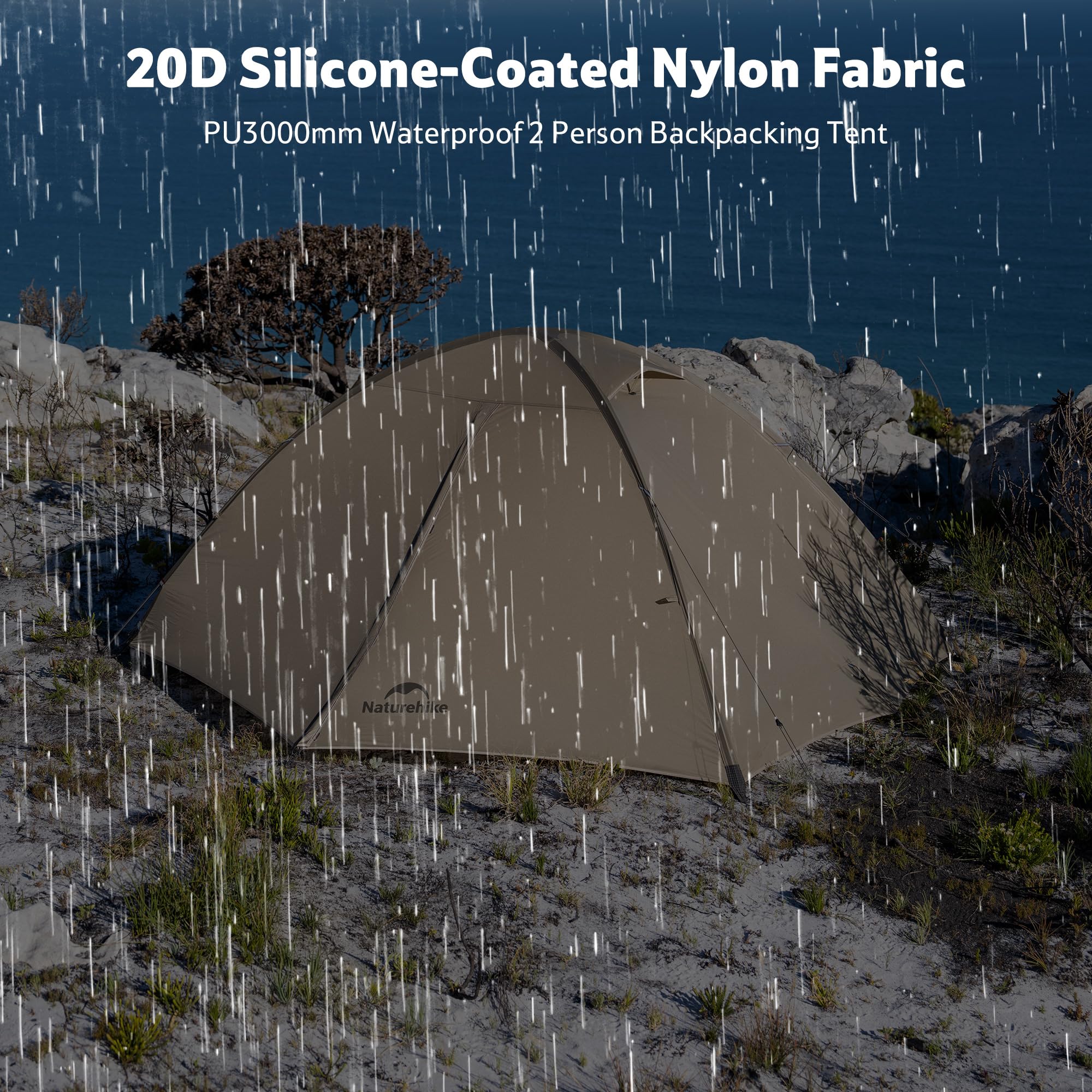 Naturehike Tienda de campaña Giling Pro/UL para 1-2 personas, 4 estaciones, fácil instalación, ultraligera e impermeable para mochileros, senderismo y exteriores