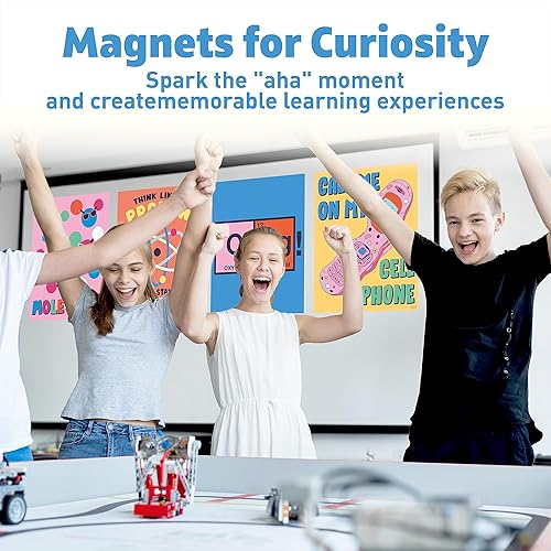 Miniatura 5 de S&O - Carteles de ciencia grandes para aula de escuela primaria, configuración educativa para área de estudio, vallas publicitarias temáticas de