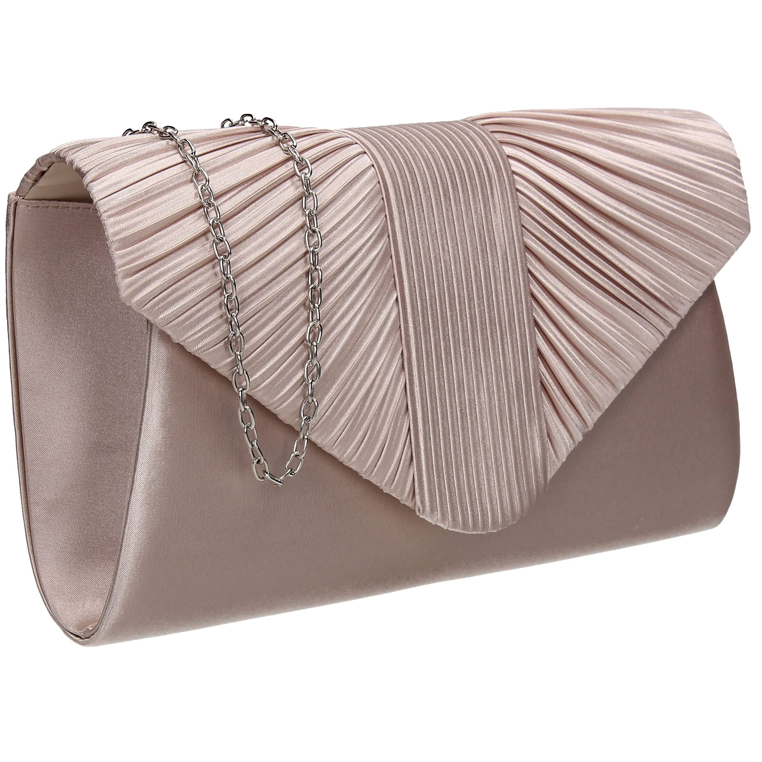 SwankySwans Women's Sophie Clutch Bag, Nude