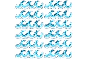 20 Pieces Perfect Ocean Wave Embroidered Patches for 360 Waves