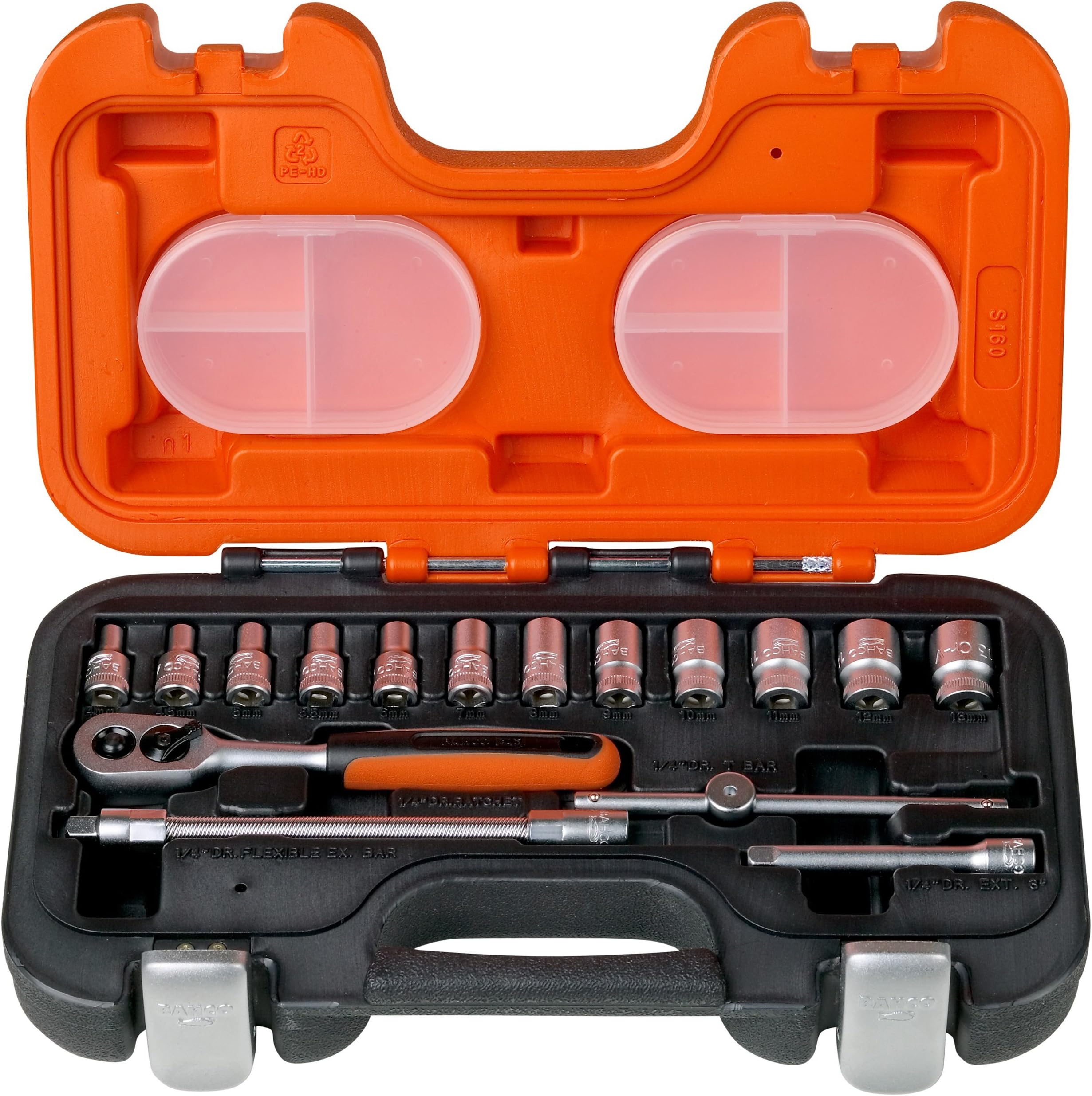 S160 S160 Socket Set 16-Piece 1/4-Inch Drive