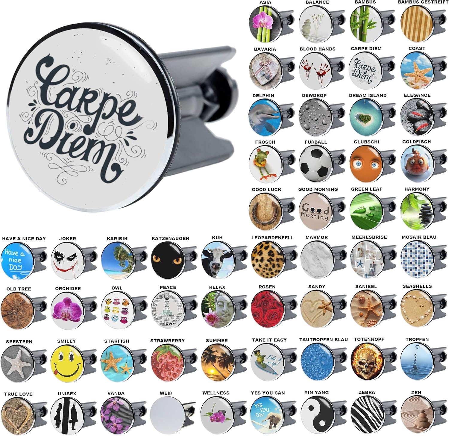 Sanilo Waschbeckenstöpsel Mit Sprüchen - Universal 4cm Für Alle Waschbecken