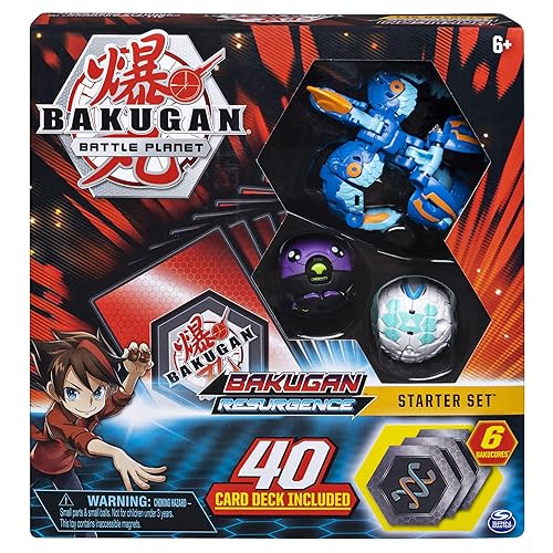 Bakugan, Battle Brawlers Starter Set with Transforming Creatures, Aquos Pyravian, for Ages 6 & Up