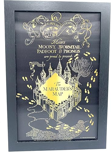Miniatura 6 de Silver Buffalo Harry Potter Messrs, Mooney, Wormtail, padfoot, Prongs are proud to present The Marauder's Map 13 x 19 pulgadas, arte lenticular