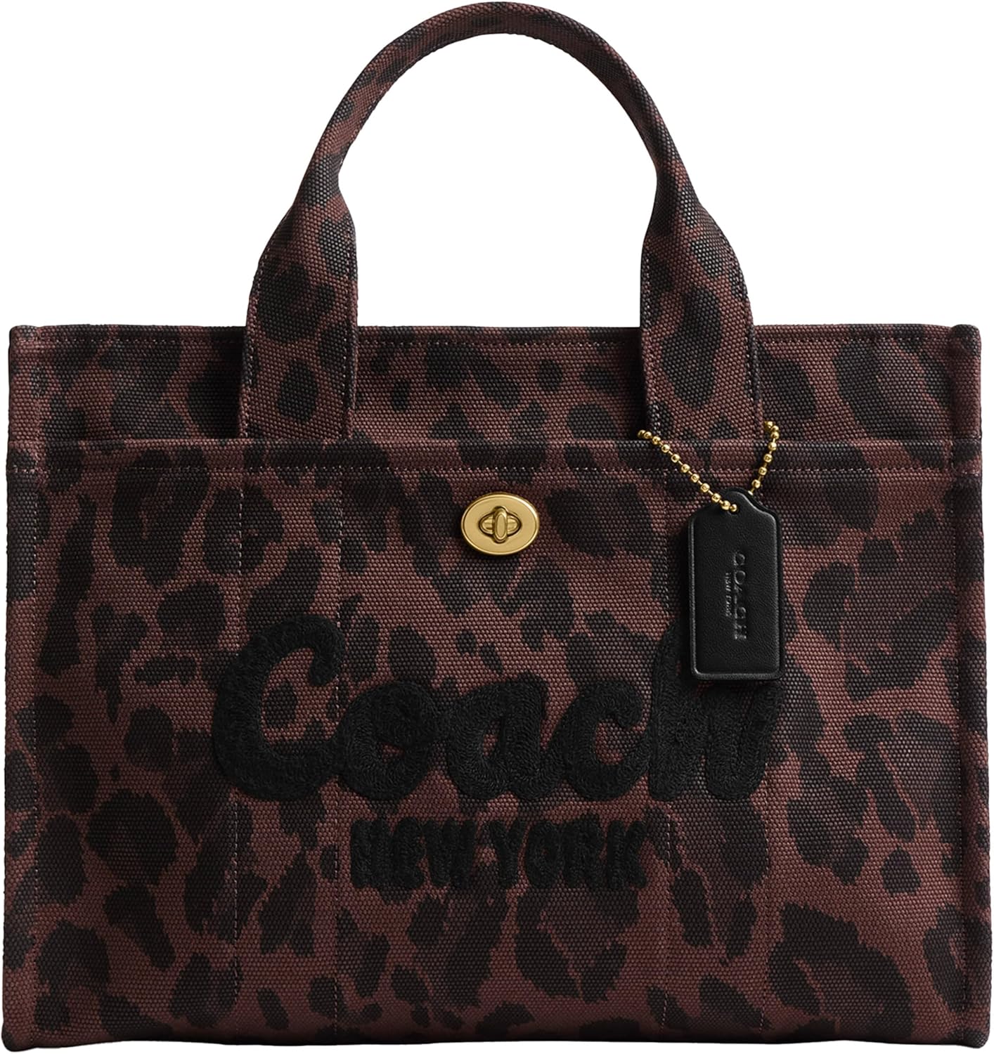 Coach Cargo Tote Bag with Bow Print