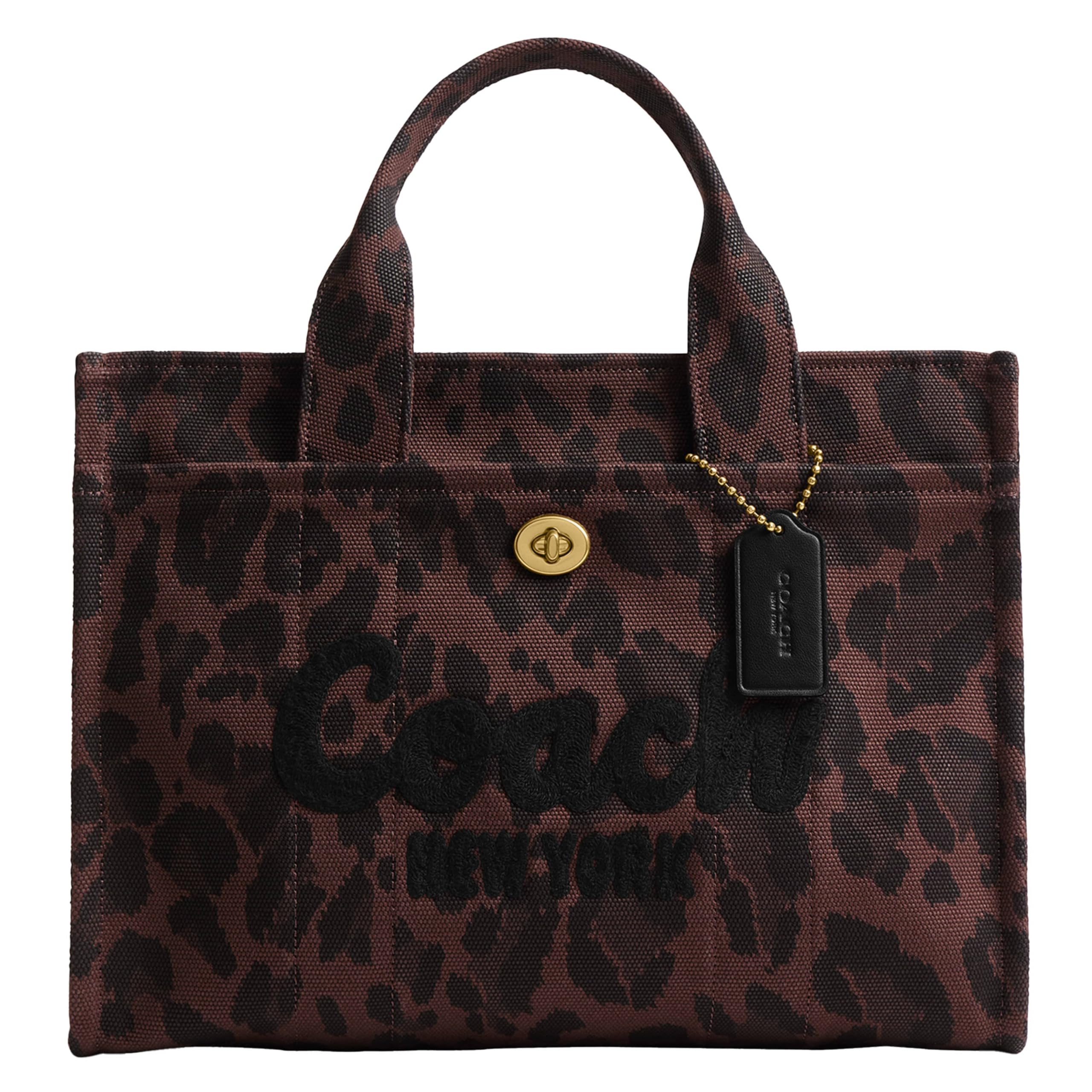 Coach Cargo Tote Bag with Bow Print