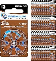 Vista 18 de Premium Batteries Tamaño 10 Batería de audífono de 1.45V Lengüeta amarilla (6 Baterías)