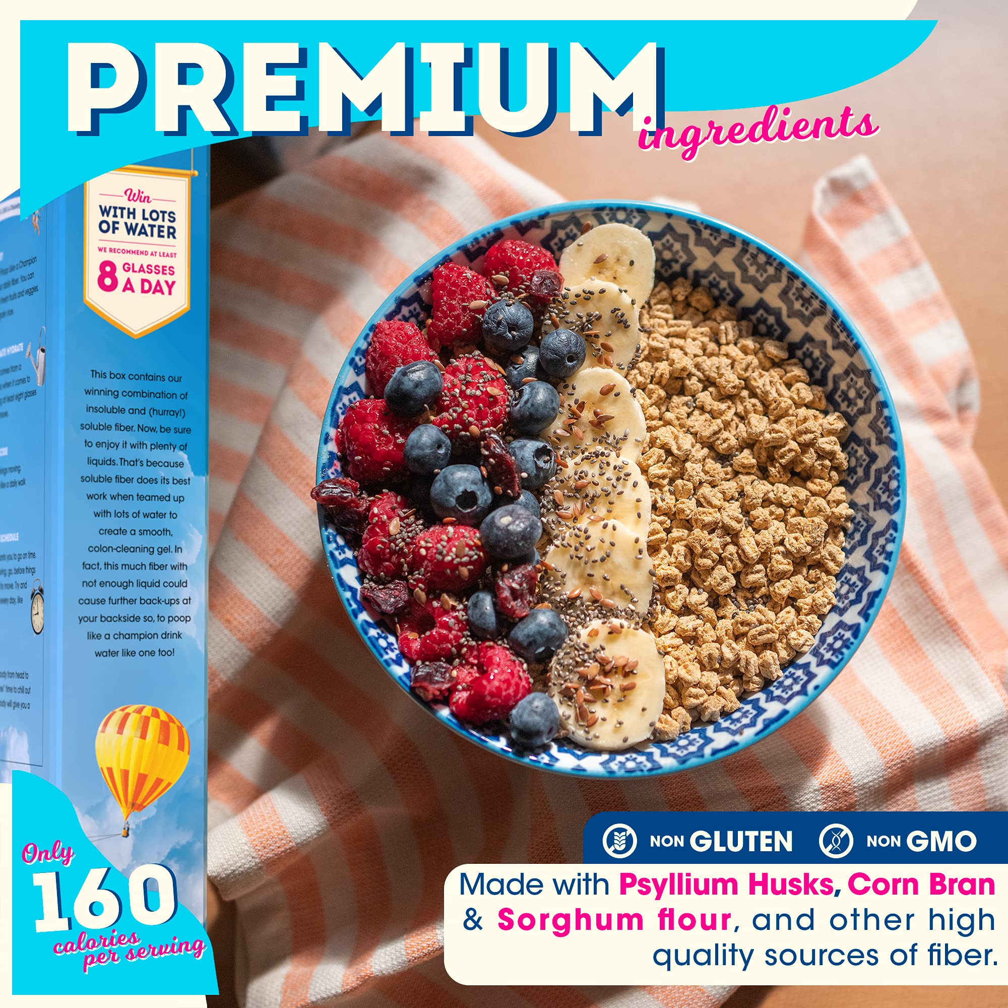 Poop Like A Champion Healthy Choice Ultra High Fiber Cereal - A Low