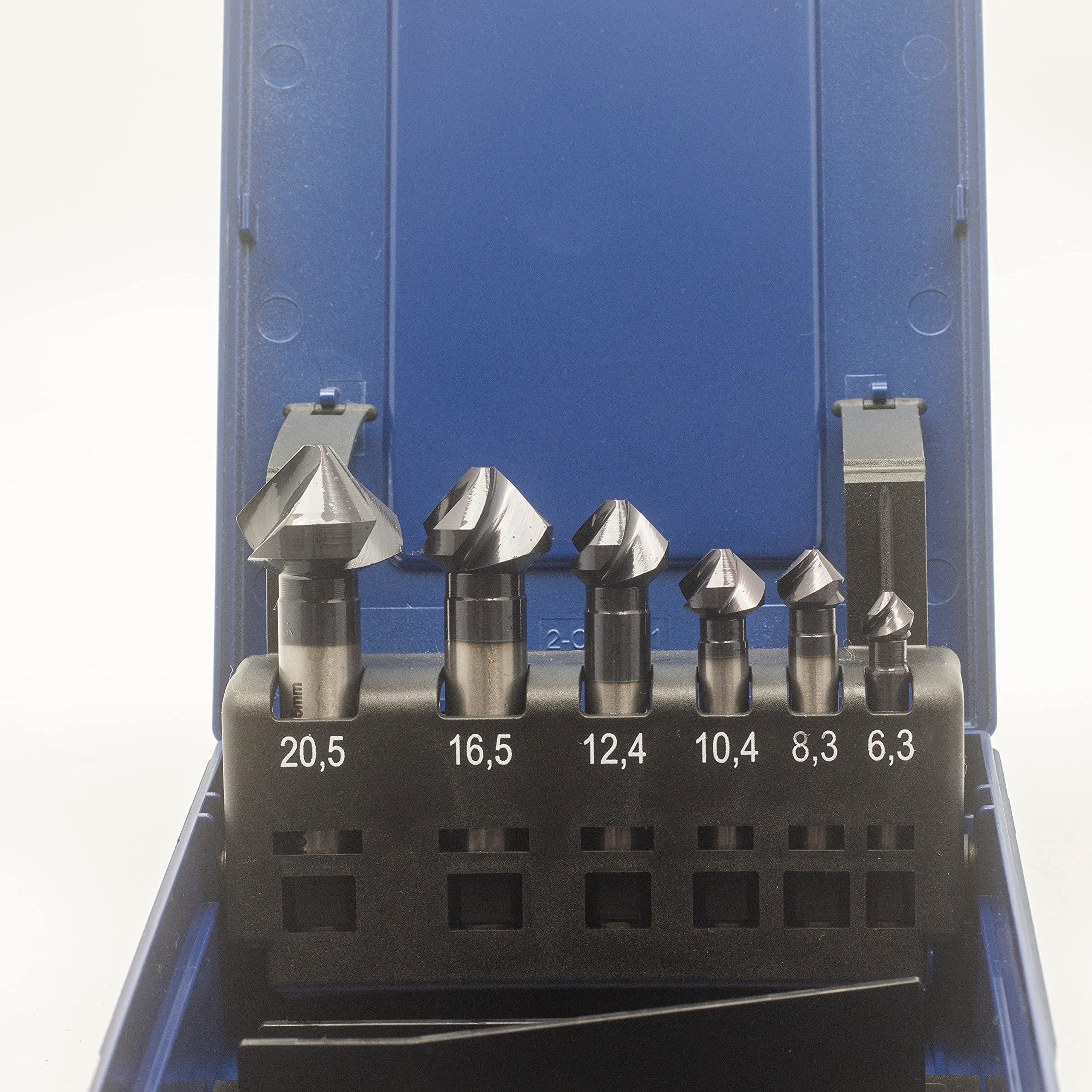 Set Di 6 Svasatori Conici In HSS, Per Legno E Metallo Diametri Da 6 3 A