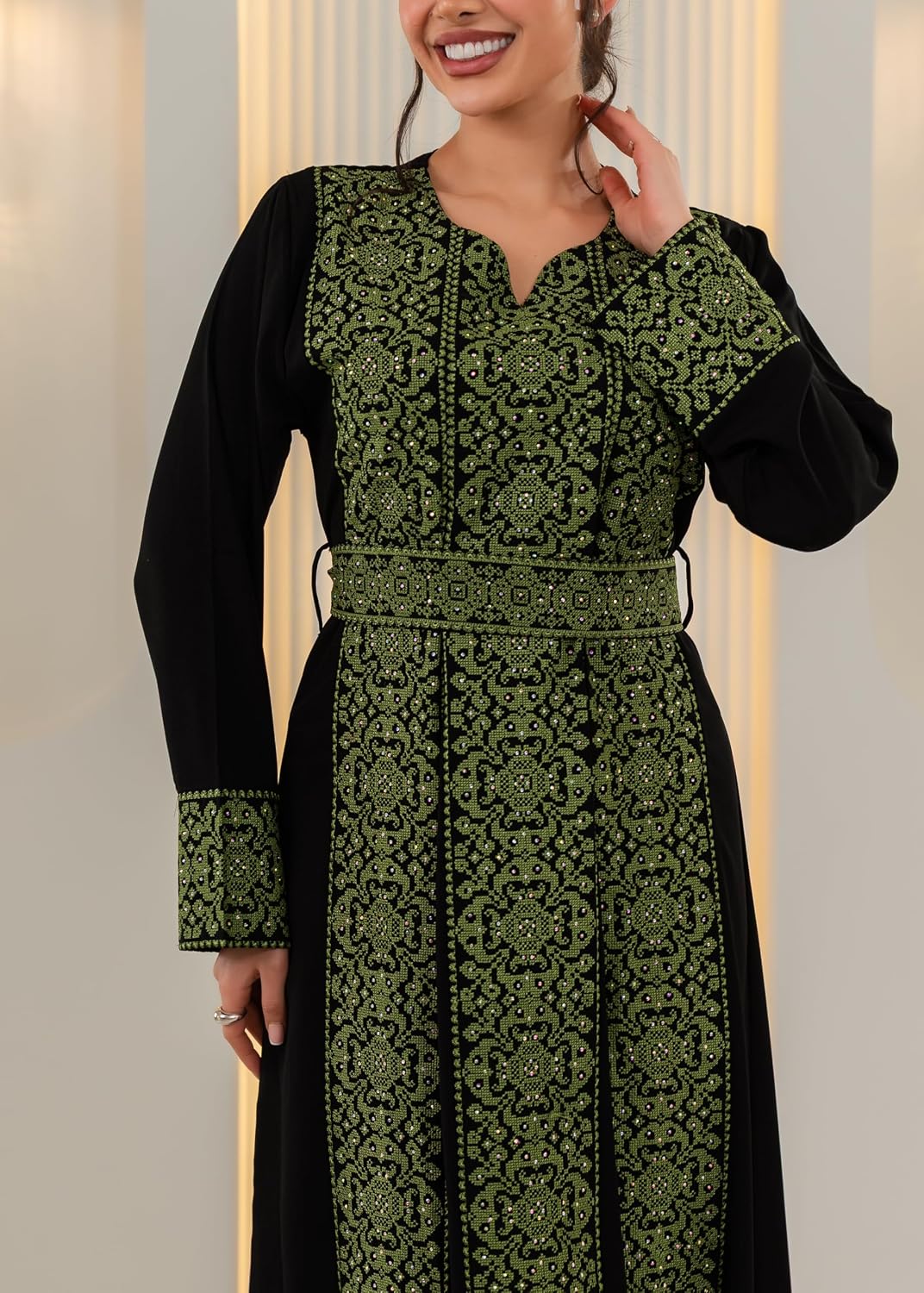 Abayas for Women Muslim - Comfortable Arabic Abaya with Embroidery