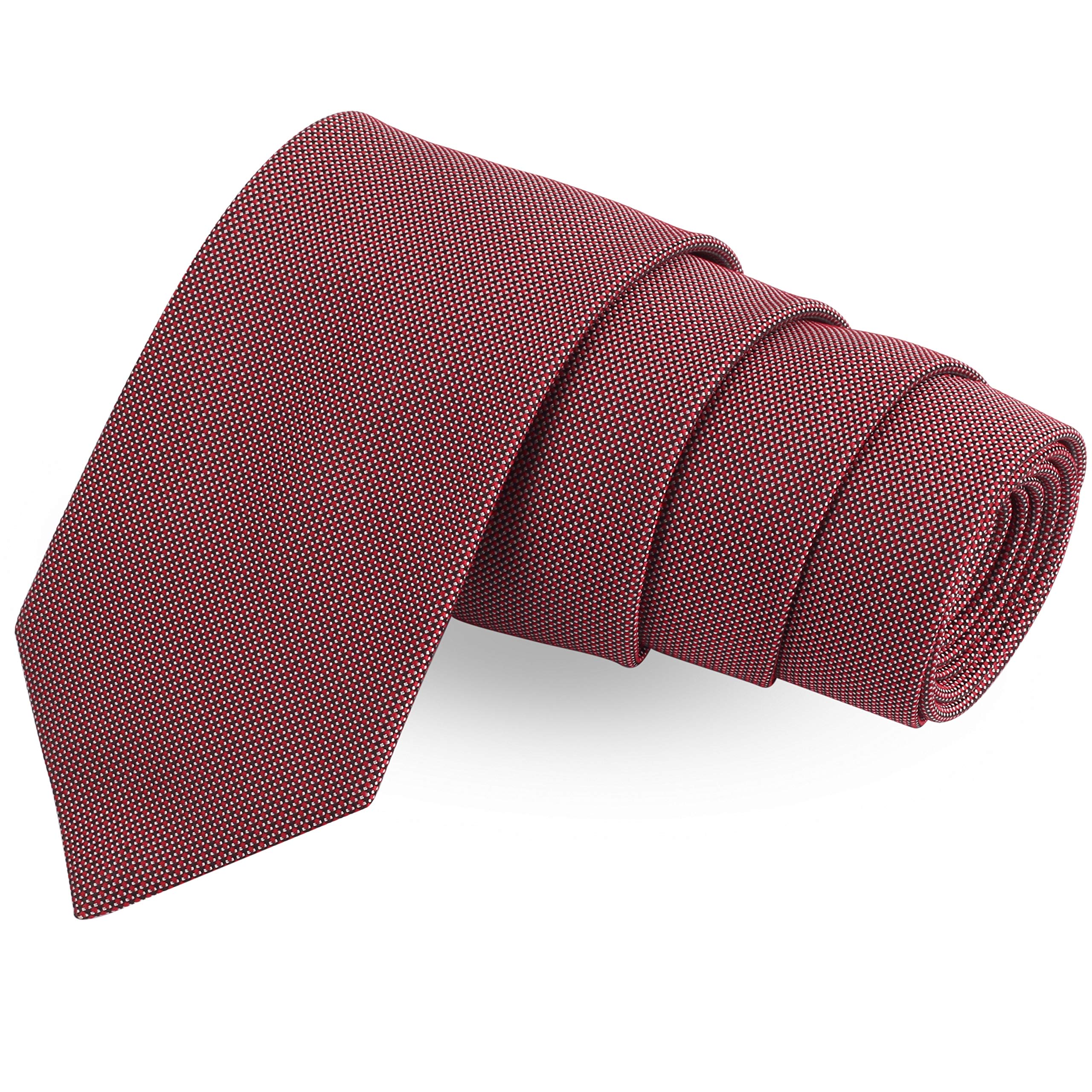 peluche Donting Red Colored Microfiber Necktie For Men-picture-48