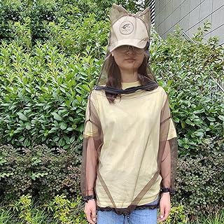 Aventik No-See-Um Mesh Youth Mosquito Jacket, M&L Super Light, Finest Holes Mesh 2000 Kids Bug Jacket, Keep Safe Cool, UV Protection (M ( 66-80lbsï¼‰)