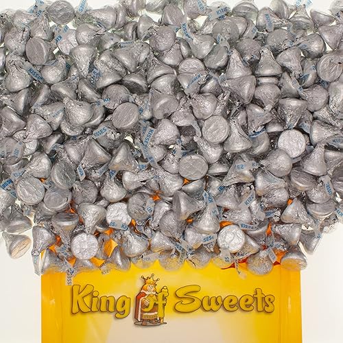 Hershey's Kisses - Chocolate con leche 1 libra Dulces envueltos individualmente Bolsa de King Of Sweets a granel