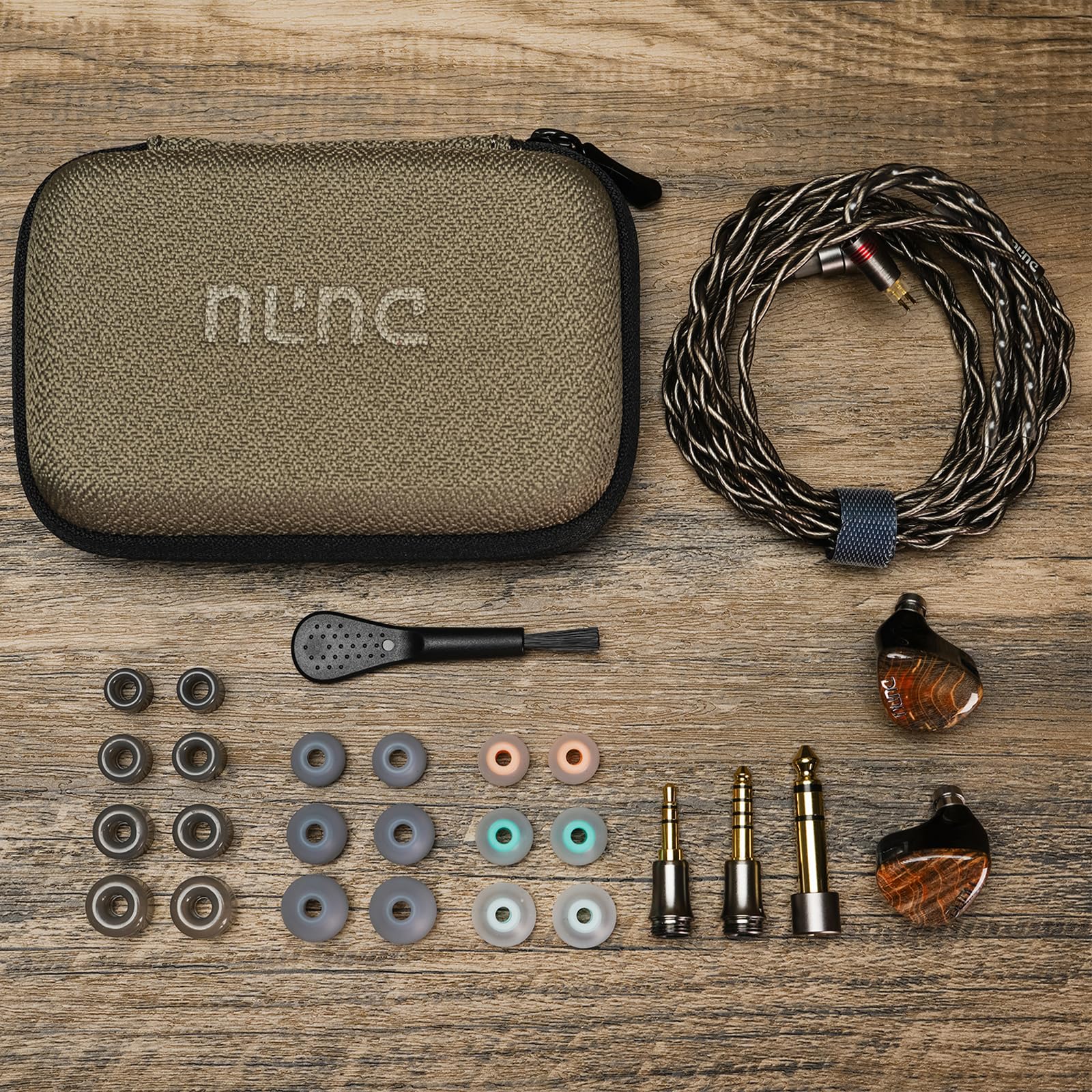 HiFiGo DUNU x Gizaudio Da Vinci IEMs 2DD+4BA, Dual Dynamic und 4 Balanced Armature Treiber Hybrid In-Ear Ohrhörer HiFi mit 5-Wege-Frequenzweiche (Da Vinci)