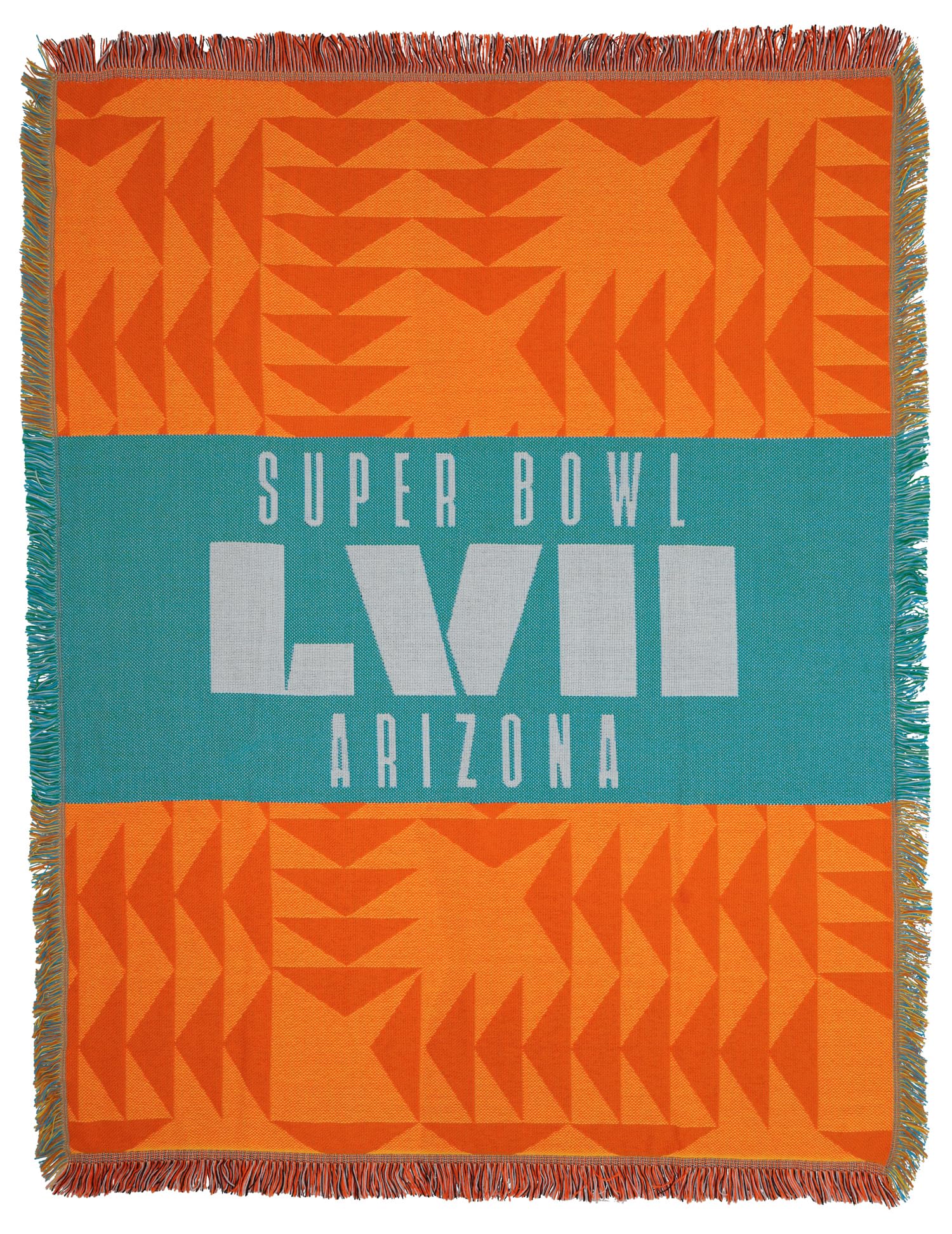 NORTHWEST NFL Fiery Sky Super Bowl LVII Woven Jacquard Throw Blanket, 48