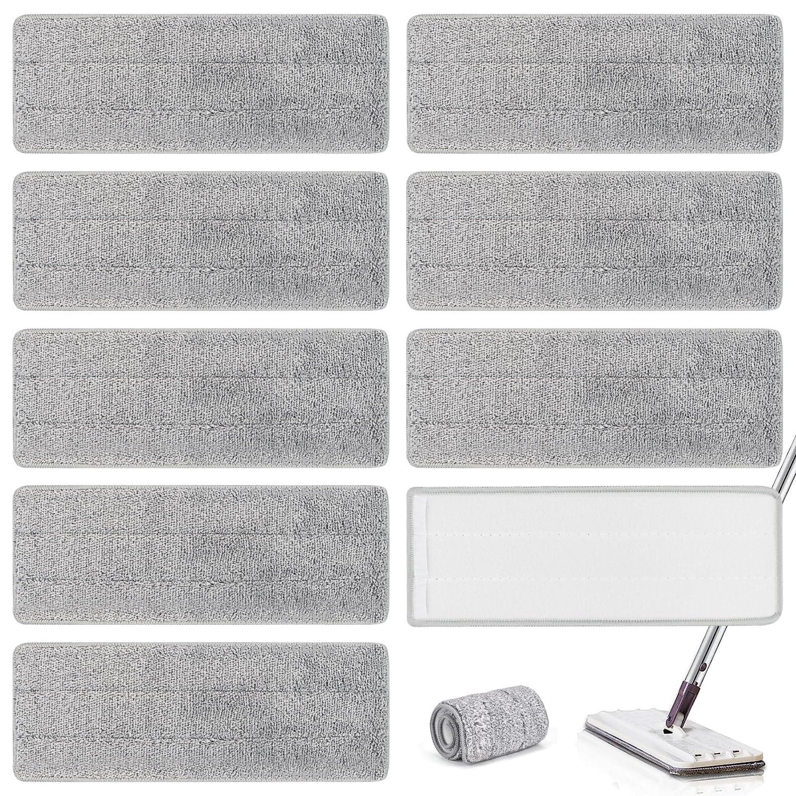 Pavlleen Housses Serpillère Microfibre - Lot De 3 | Pour Sols Durs Et Nettoyage Intensif