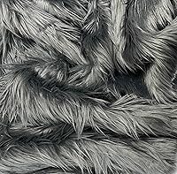 Vista 32 de EOVEA Tela de Piel Sintética Lanuda por Yarda – 60" de Ancho Material de Piel Sintética Esponjosa y Suave para Costura, Manualidades, Disfraces