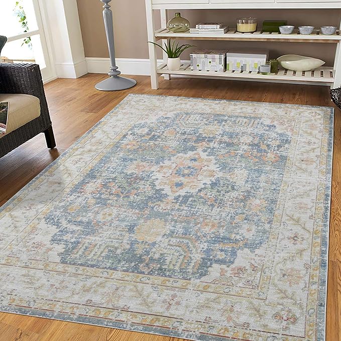AMER Rugs Century Collection 3x8 Runner Rug, Bordered Rugs