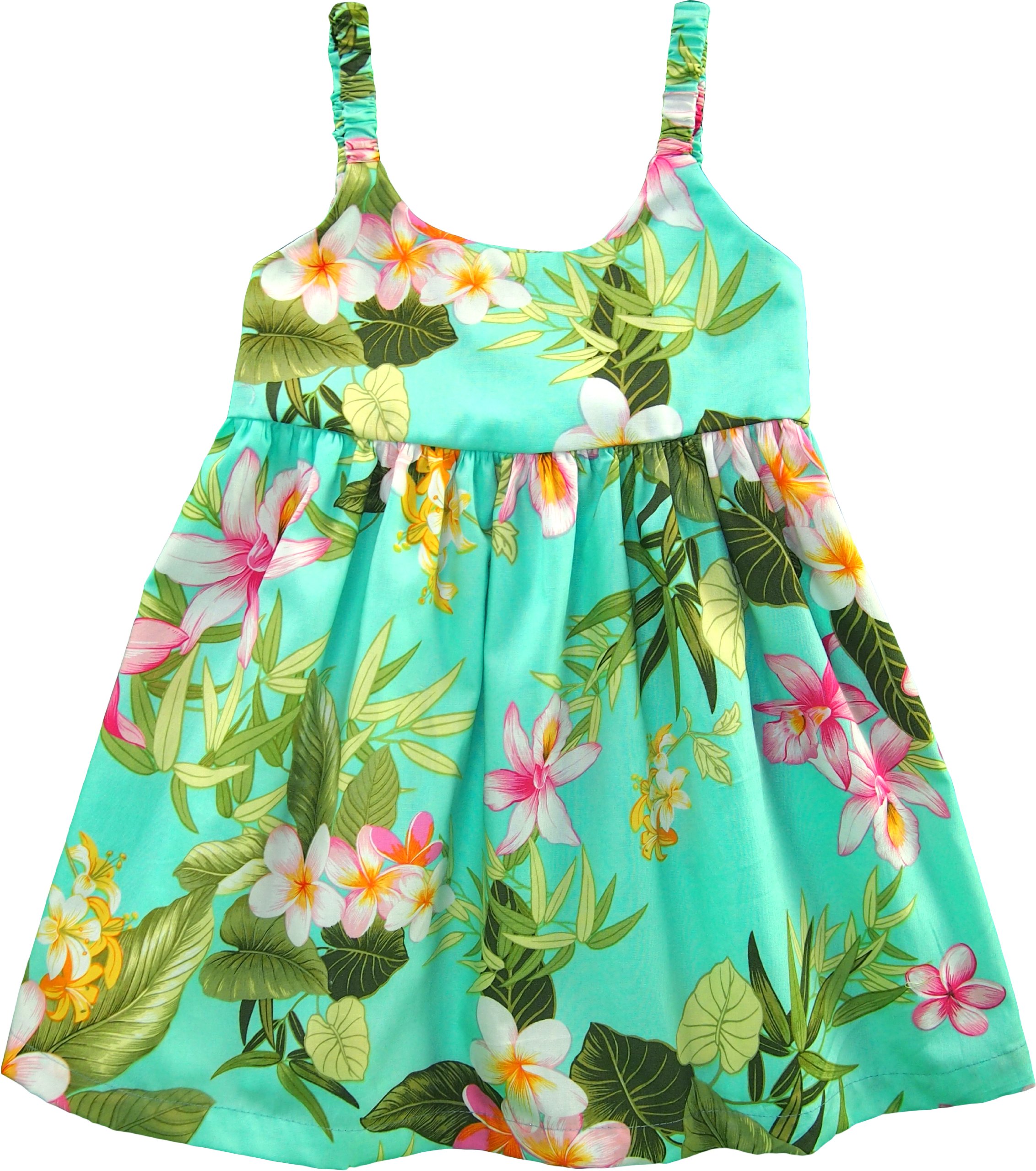 RJC Girls Orchid Plumeria Bungee Dress Aqua 4