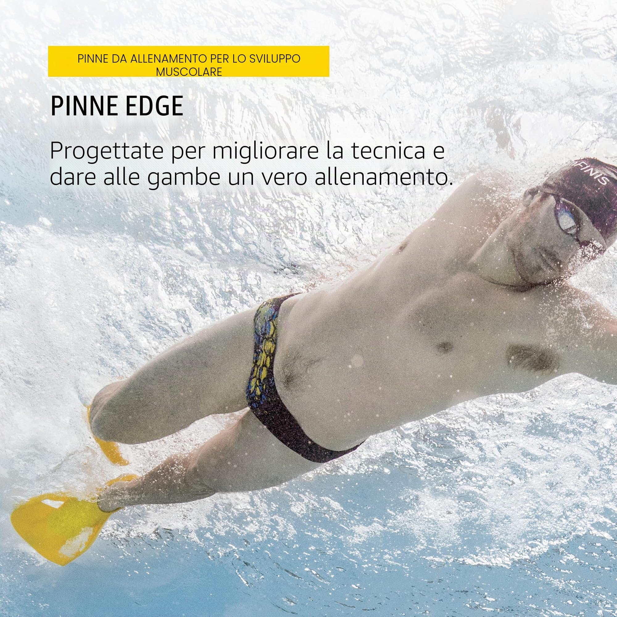 Finis – Unisex Edge Fin-Yellow, Small