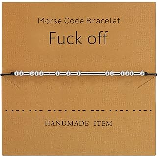Morse Code Bracelet Beads on Silk Cord Bracelet Silver Secret Code Bracelet Gift Jewelry (For Friends)
