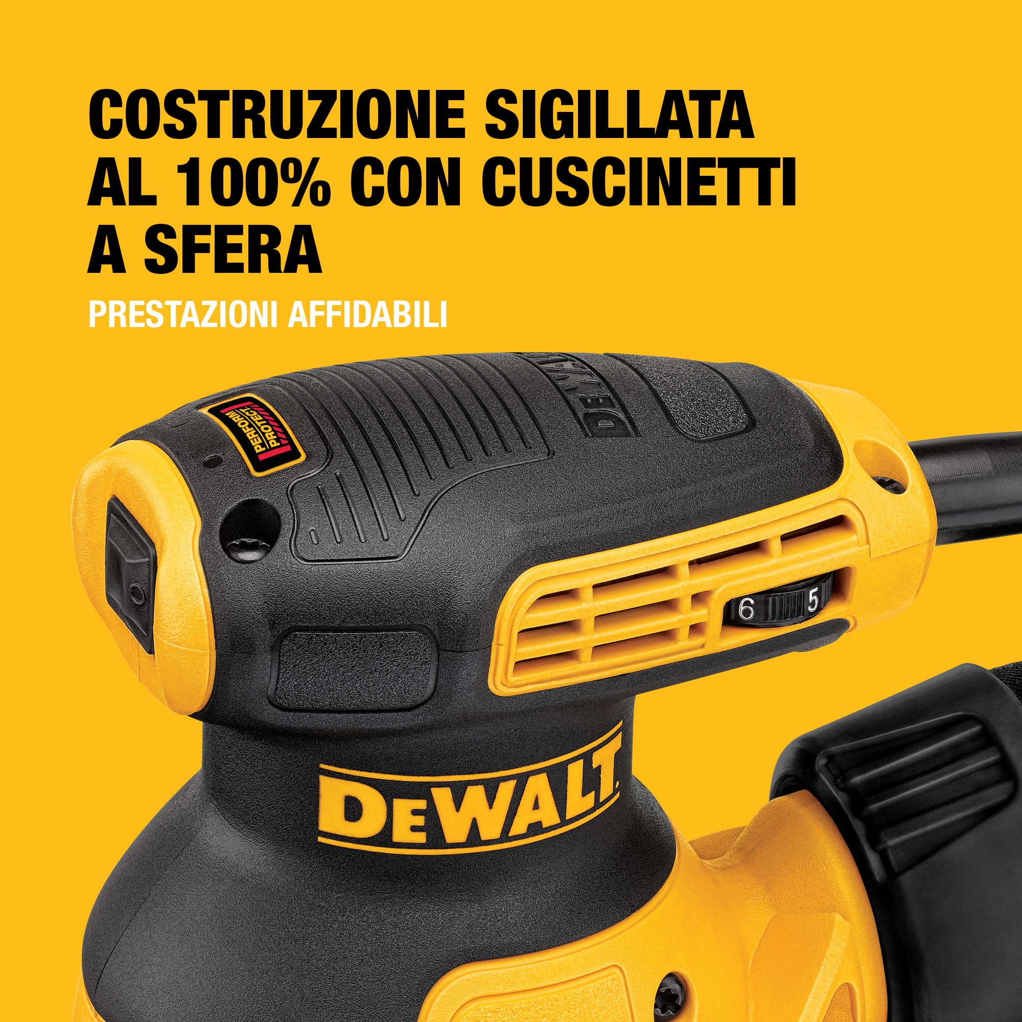 DEWALT Levigatrice rotorbitale 126 mm, DWE6423-QS