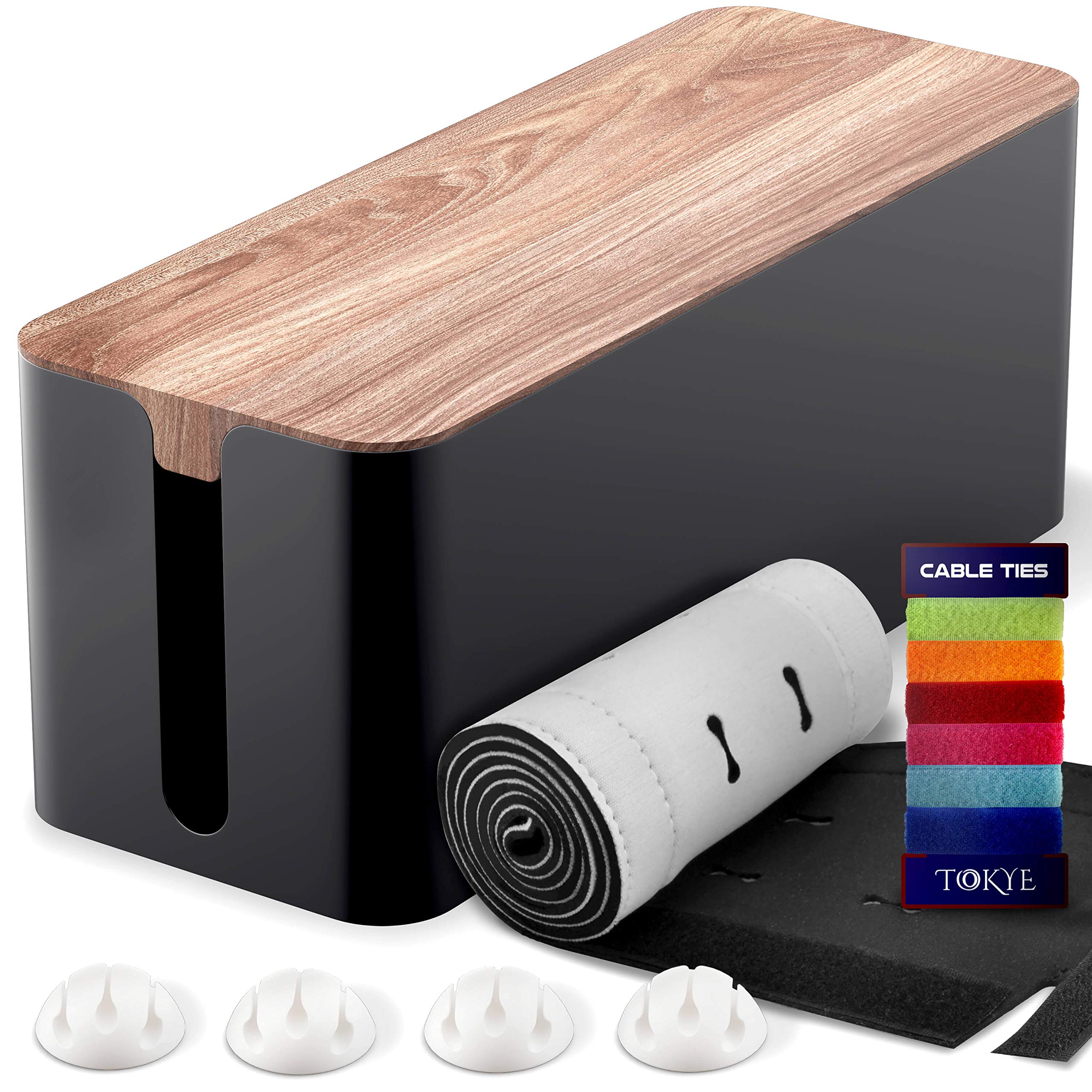 Tokye Cable Management Box and Wire Organizer Hide and Conceal Power