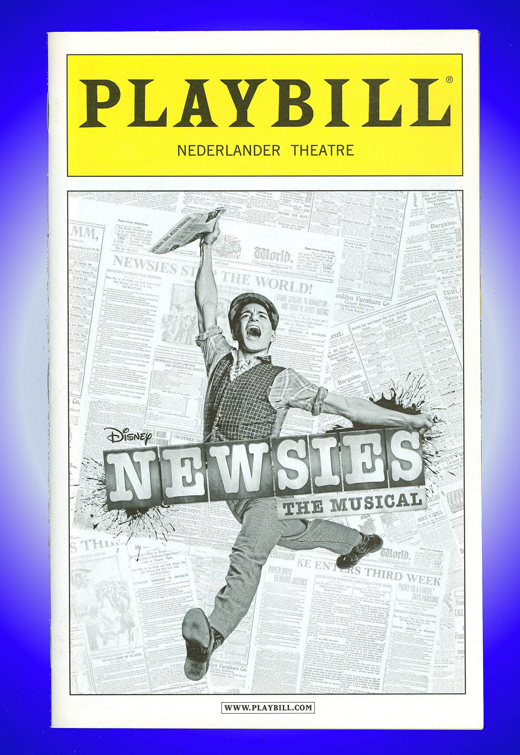 Amazon Com Newsies The Musical Opening Night Broadway Playbill Jeremy Jordan John Dossett Kara Lindsay Andrew Keenan Bolger Capathia Jenkins Arte Coleccionable Y Bellas Artes