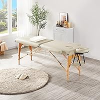 Vista 37 de Yaheetech Mesa de masaje portátil para pestañas, cama de spa, sofá de masaje, mesas de spa plegables ajustables de 2 pliegues con bolsa no tejida