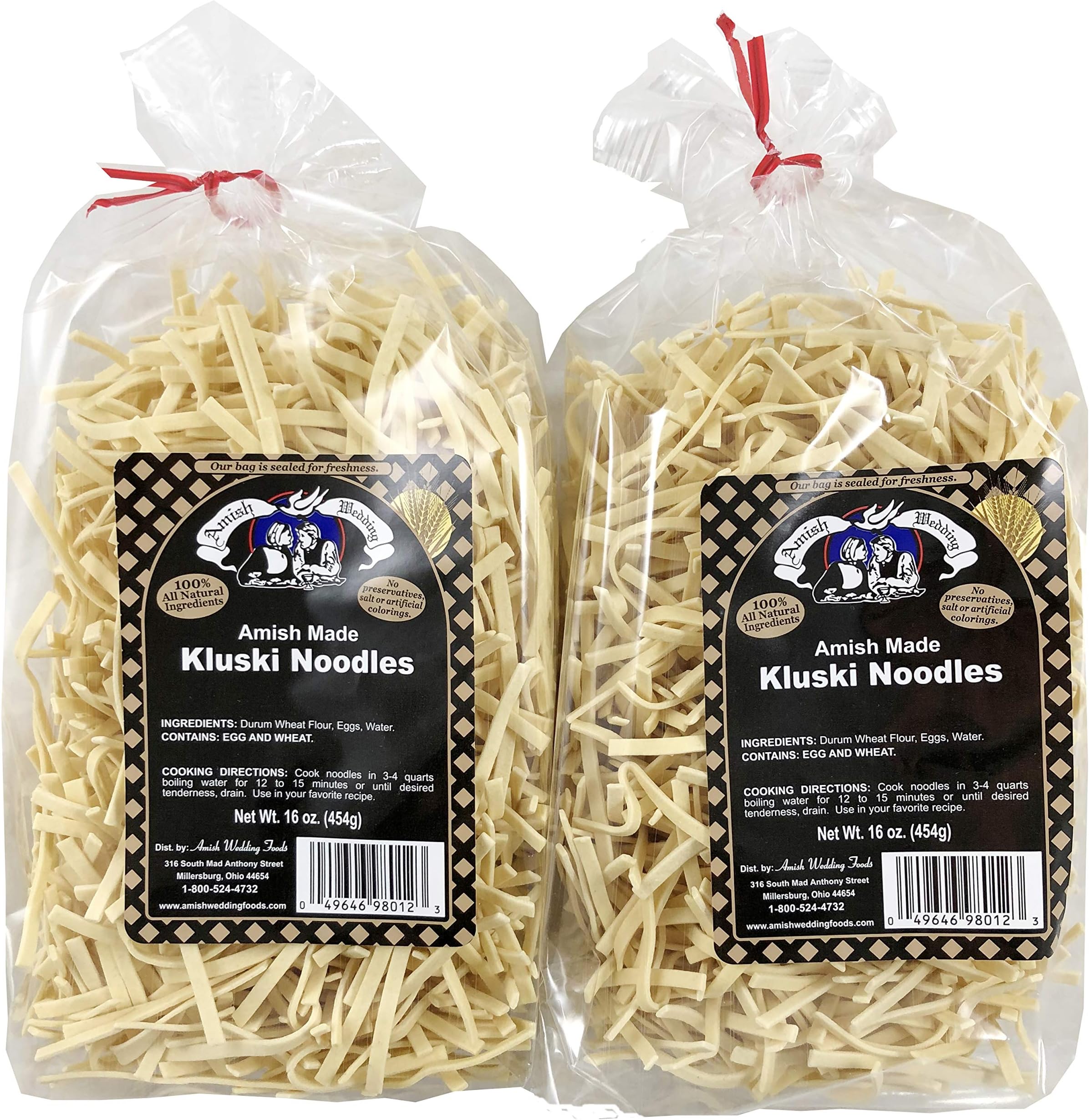New Mill Kluski Noodle, 16ounces (Pack of6) Egg Noodles