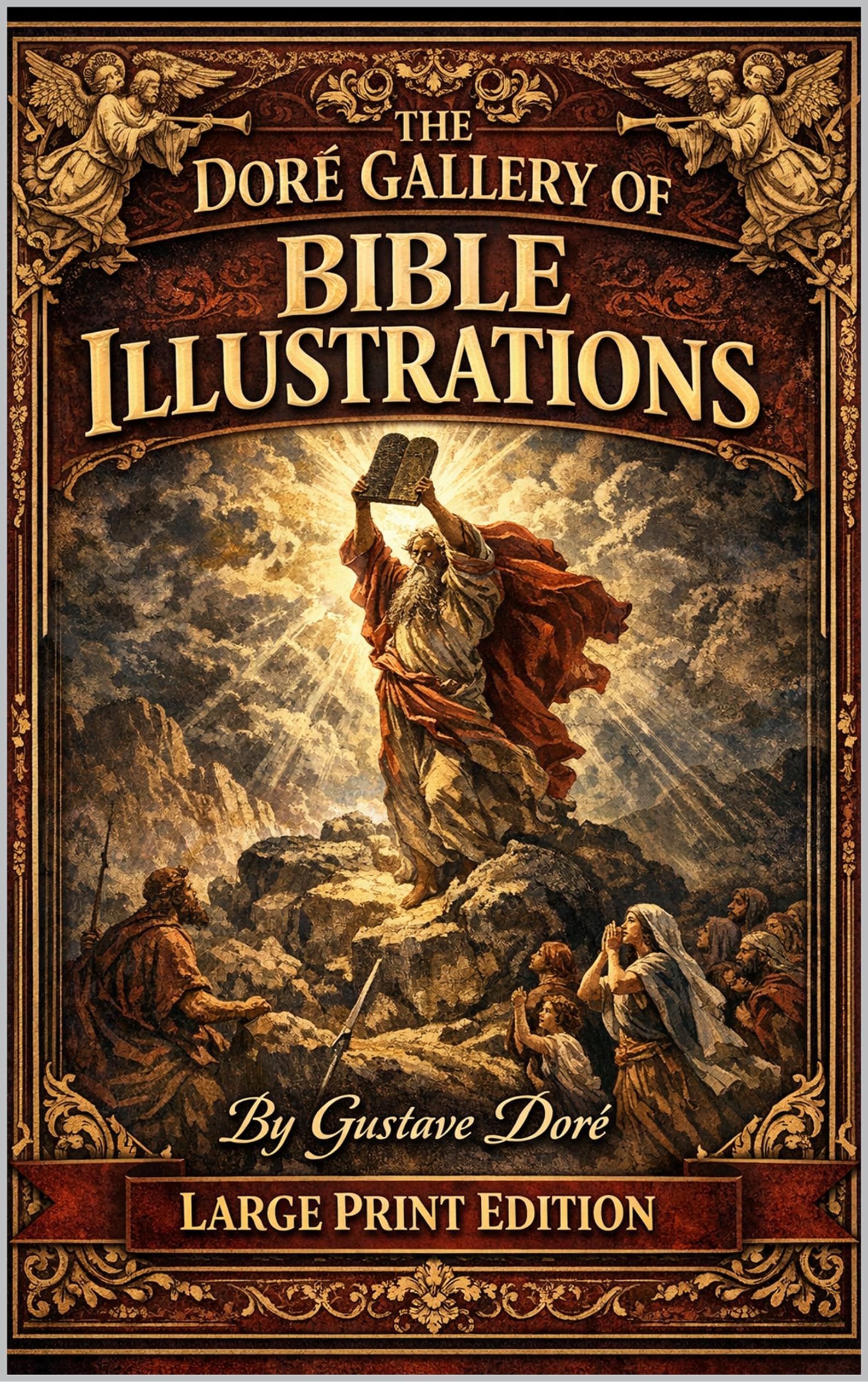 Bible Illustrations Doré gros caractères fatigue visuelle livre anglais