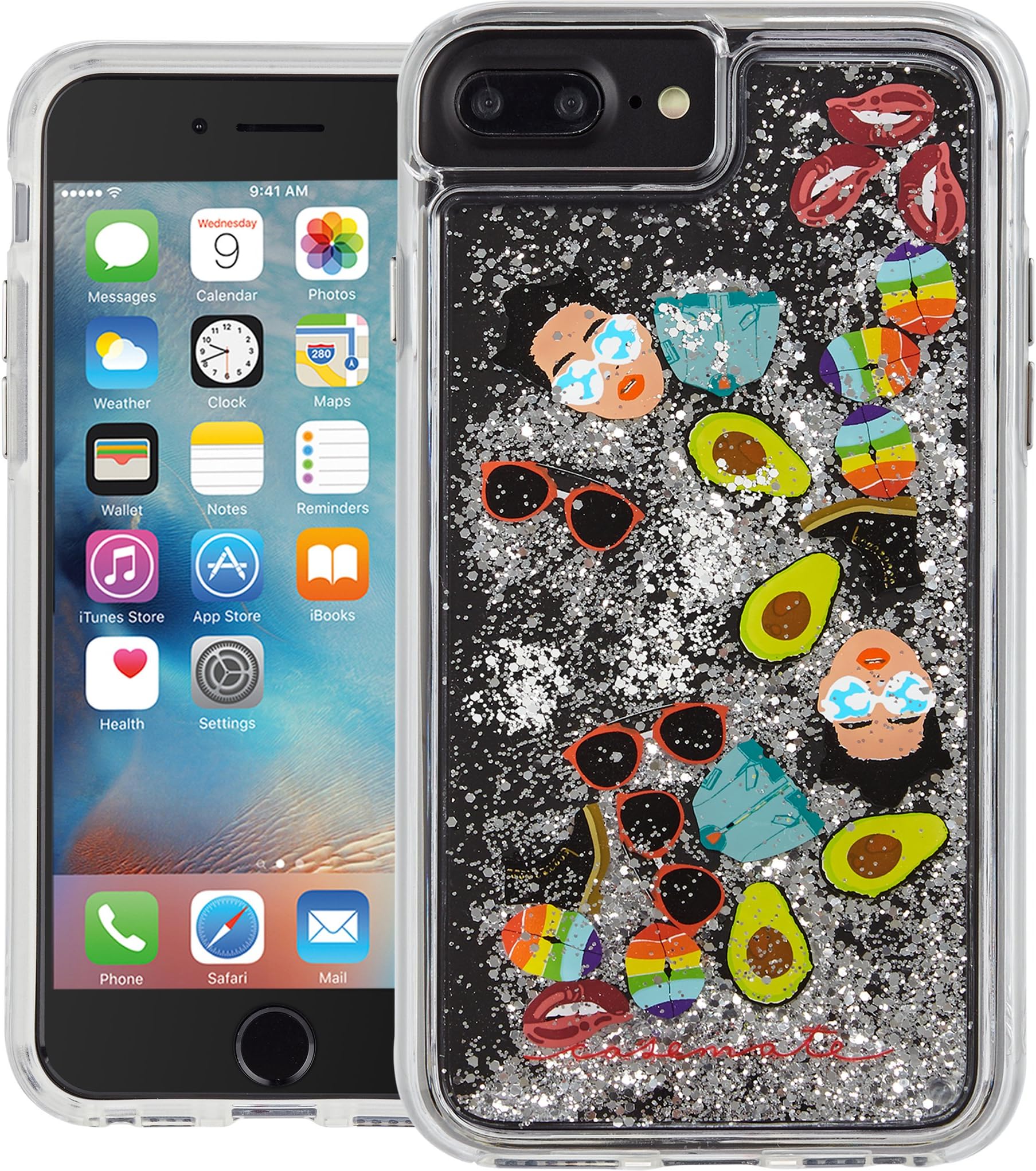 Case-Mate iPhone 7 Plus Case - Waterfall Series - Sparkle Glitter Fashion Case - Refinery29 - Military Drop Protection (Compatible w/iPhone 6/6s Plus)