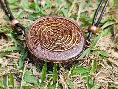 Miniatura 6 de Colgante de orgón con malaquita