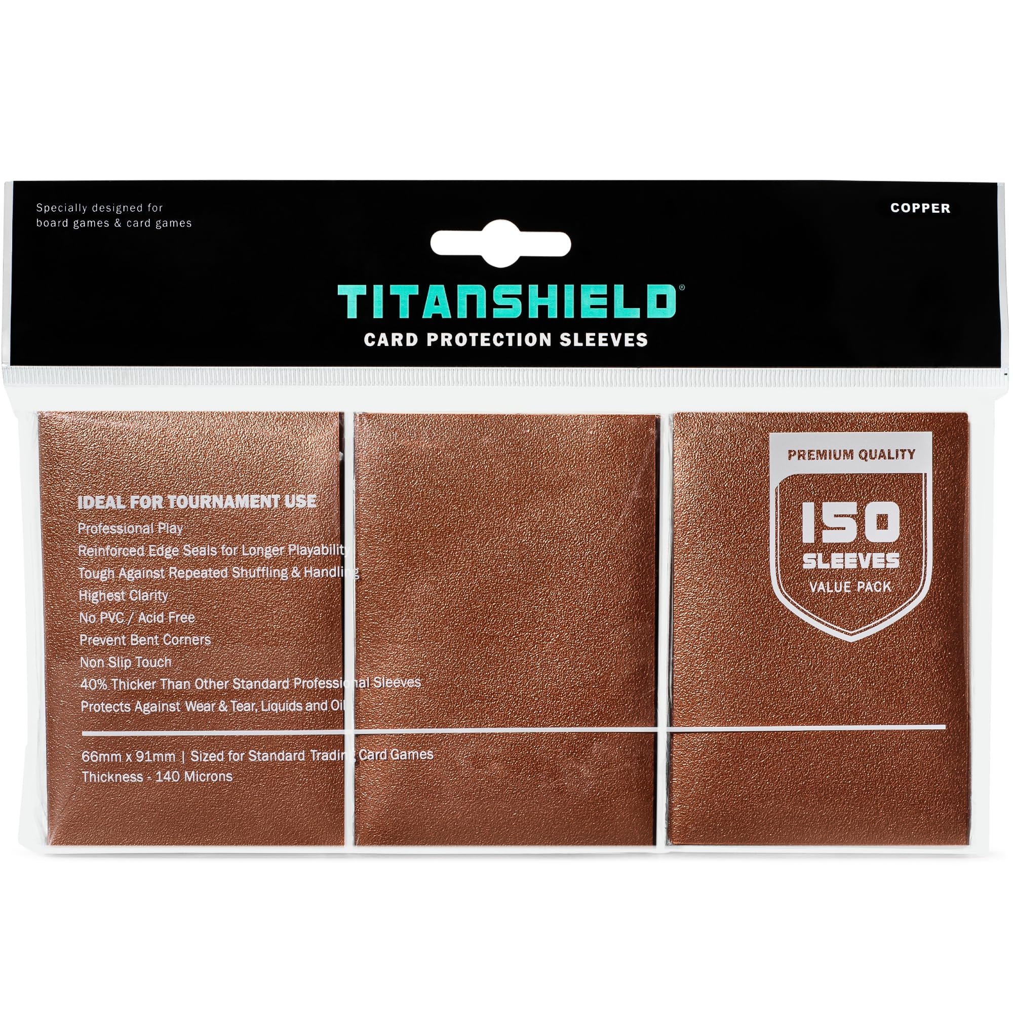 TitanShield Fundas Premium para Cartas | Compatibles con Pokémon, One Piece, Lorcana, Flesh & Blood y Magic The Gathering MTG | (150 Fundas - Estándar) (1, Marfil, Estándar | 66x91mm) - 5