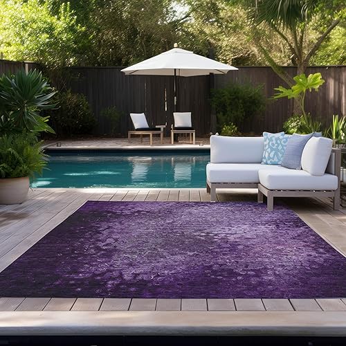 Miniatura 8 de Addison Rugs Chantille ACN565 - Alfombra de área para interiores y exteriores, resistente a las manchas, lavable a máquina, no se desprende, para
