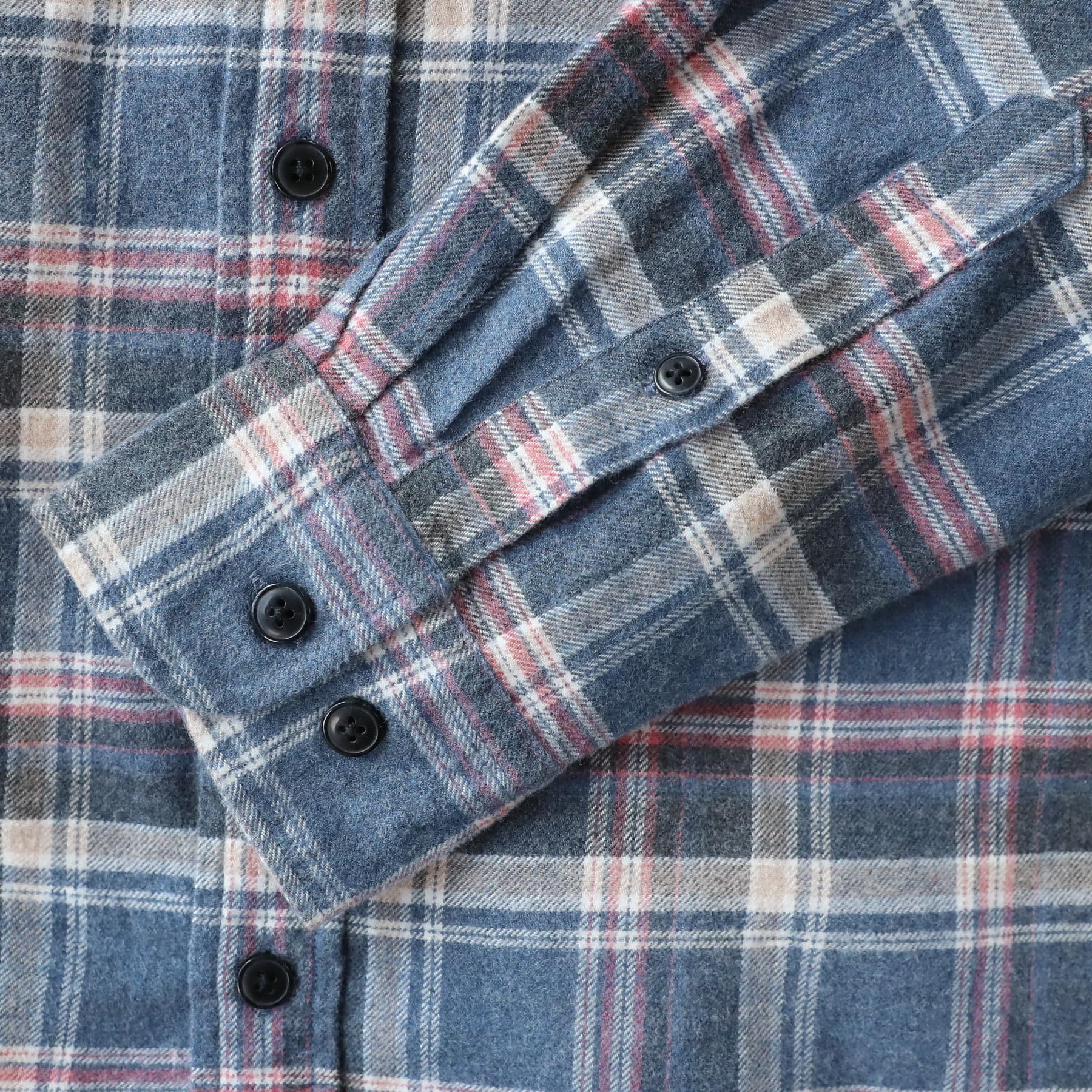 Dubinik® Camicia Uomo Flanella 100% Cotone Quadri Invernale Leggera con Taschino Morbida Comoda