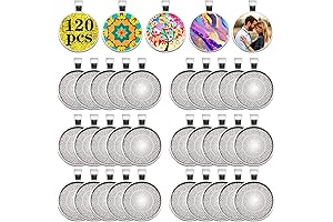 120-Pc. Round Resin Bezels: Pendants & Charms for Jewelry & Crafts