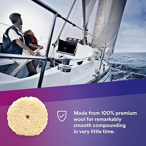 Miniatura 3 de 3M - Almohadilla de lana para componer - Almohadilla Perfect-It de conexión rápida de 9 pulgadas 05753, 9 pulgadas