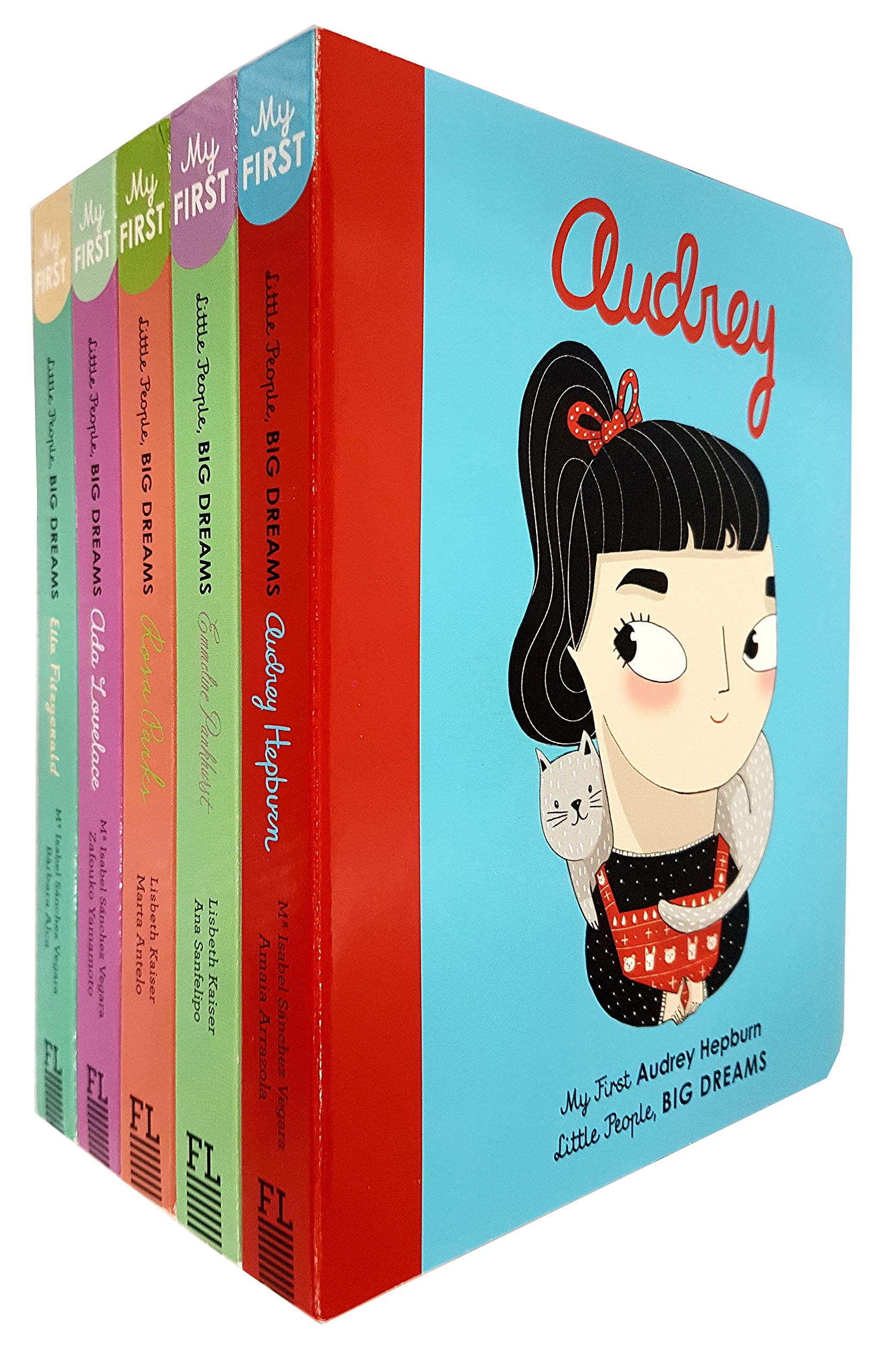 Little People, Big Dreams Series 2 : 5 Books Collection Bundle Set (Rosa Parks, Emmeline Pankhurst, Ella Fitzgerald,Audrey Hepburn & Ada Lovelace) Board book