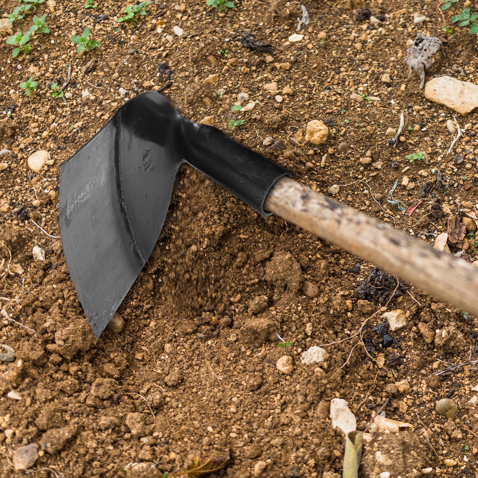DOITOOL Azada de Jardín de Acero Manganeso Resistente Herramienta de Deshierbe Portátil para Huerto Cabeza de Azada Multifuncional para y Eliminar Malas Hierbas para Labores Agrícolas
