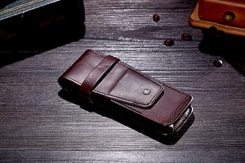 Cronus & Rhea® Exclusieve map van exclusief leer (Scylla) | pennenetui - pennenetui | echt leer | met elegante geschenkdoos | mannen - vrouwen, Zwart, Etui