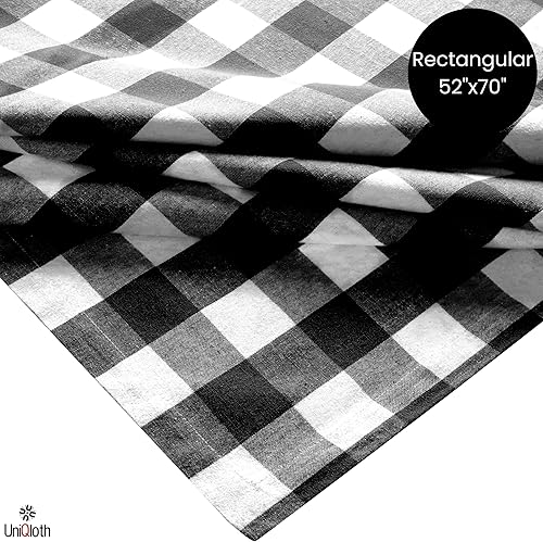 Miniatura 3 de Mantel rectangular de tela resistente a cuadros de búfalo 100% algodón, funda lavable para mesa de comedor, ideal para cenas, bodas, Navidad,