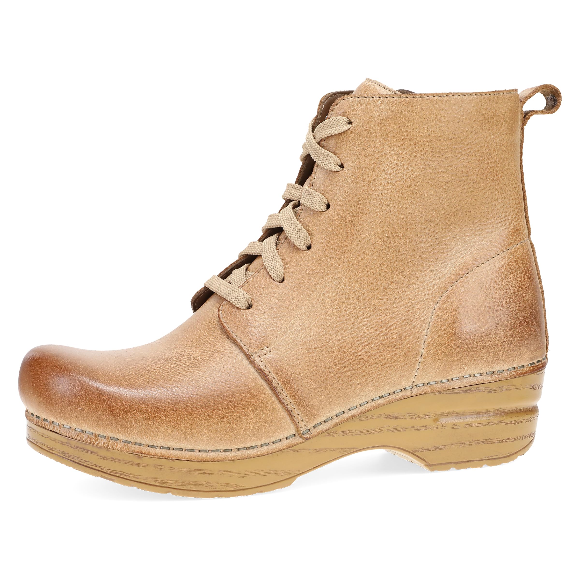 Dansko Women's Sigourney Stapled Clog Lace-Up Boot